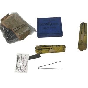 Vintage Bob Or Not Black Metal Sta-Rite Hair Pins Nail Clippers Original Package
